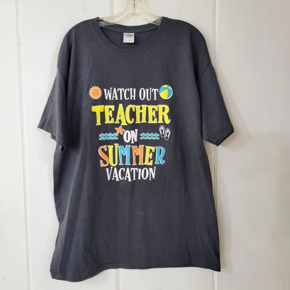 Teacher On Summer Vacation T Shirt - Picture 1 of 5